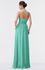 ColsBM Allie Mint Green Modest A-line Backless Floor Length Pleated Bridesmaid Dresses