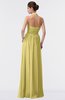 ColsBM Allie Misted Yellow Modest A-line Backless Floor Length Pleated Bridesmaid Dresses