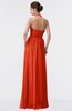 ColsBM Allie Persimmon Modest A-line Backless Floor Length Pleated Bridesmaid Dresses