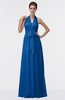 ColsBM Allie Royal Blue Modest A-line Backless Floor Length Pleated Bridesmaid Dresses