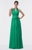 ColsBM Allie Sea Green Modest A-line Backless Floor Length Pleated Bridesmaid Dresses
