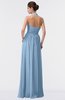 ColsBM Allie Sky Blue Modest A-line Backless Floor Length Pleated Bridesmaid Dresses