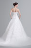 ColsBM Lyla White Romantic Beach A-line Sleeveless Satin Court Train Sash Bridal Gowns
