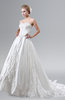 ColsBM Iliana White Glamorous Garden Fit-n-Flare Strapless Sleeveless Criss-cross Straps Chapel Train Bridal Gowns