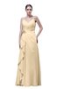 ColsBM Shirley Apricot Gelato Elegant A-line Spaghetti Sleeveless Flower Prom Dresses