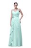 ColsBM Shirley Blue Glass Elegant A-line Spaghetti Sleeveless Flower Prom Dresses