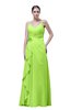 ColsBM Shirley Bright Green Elegant A-line Spaghetti Sleeveless Flower Prom Dresses