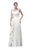 ColsBM Shirley Cloud White Elegant A-line Spaghetti Sleeveless Flower Prom Dresses