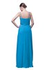 ColsBM Shirley Cornflower Blue Elegant A-line Spaghetti Sleeveless Flower Prom Dresses
