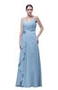 ColsBM Shirley Dusty Blue Elegant A-line Spaghetti Sleeveless Flower Prom Dresses