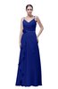 ColsBM Shirley Electric Blue Elegant A-line Spaghetti Sleeveless Flower Prom Dresses