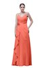 ColsBM Shirley Fusion Coral Elegant A-line Spaghetti Sleeveless Flower Prom Dresses