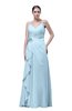 ColsBM Shirley Ice Blue Elegant A-line Spaghetti Sleeveless Flower Prom Dresses