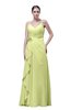 ColsBM Shirley Lime Sherbet Elegant A-line Spaghetti Sleeveless Flower Prom Dresses