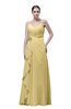 ColsBM Shirley New Wheat Elegant A-line Spaghetti Sleeveless Flower Prom Dresses