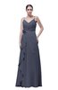 ColsBM Shirley Nightshadow Blue Elegant A-line Spaghetti Sleeveless Flower Prom Dresses