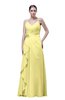 ColsBM Shirley Pastel Yellow Elegant A-line Spaghetti Sleeveless Flower Prom Dresses