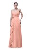 ColsBM Shirley Peach Elegant A-line Spaghetti Sleeveless Flower Prom Dresses