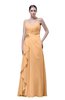ColsBM Shirley Salmon Buff Elegant A-line Spaghetti Sleeveless Flower Prom Dresses