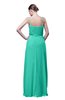 ColsBM Shirley Viridian Green Elegant A-line Spaghetti Sleeveless Flower Prom Dresses