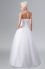 ColsBM Viviana White Cinderella Outdoor A-line Strapless Sleeveless Floor Length Plus Size Bridal Gowns