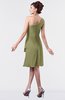 ColsBM Mallory Cedar Cute One Shoulder Zipper Knee Length Rhinestone Plus Size Bridesmaid Dresses