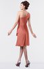 ColsBM Mallory Crabapple Cute One Shoulder Zipper Knee Length Rhinestone Plus Size Bridesmaid Dresses