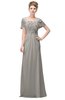 ColsBM Luna Ashes Of Roses Casual A-line Square Short Sleeve Floor Length Plus Size Bridesmaid Dresses
