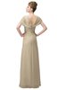 ColsBM Luna Champagne Casual A-line Square Short Sleeve Floor Length Plus Size Bridesmaid Dresses