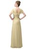 ColsBM Luna Cornhusk Casual A-line Square Short Sleeve Floor Length Plus Size Bridesmaid Dresses