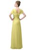 ColsBM Luna Daffodil Casual A-line Square Short Sleeve Floor Length Plus Size Bridesmaid Dresses