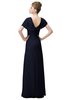 ColsBM Luna Dark Sapphire Casual A-line Square Short Sleeve Floor Length Plus Size Bridesmaid Dresses