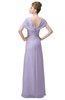 ColsBM Luna Light Purple Casual A-line Square Short Sleeve Floor Length Plus Size Bridesmaid Dresses
