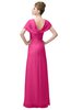 ColsBM Luna Rose Pink Casual A-line Square Short Sleeve Floor Length Plus Size Bridesmaid Dresses