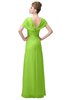 ColsBM Luna Sharp Green Casual A-line Square Short Sleeve Floor Length Plus Size Bridesmaid Dresses