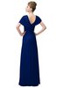 ColsBM Luna Sodalite Blue Casual A-line Square Short Sleeve Floor Length Plus Size Bridesmaid Dresses