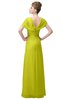 ColsBM Luna Sulphur Spring Casual A-line Square Short Sleeve Floor Length Plus Size Bridesmaid Dresses