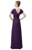ColsBM Luna Violet Casual A-line Square Short Sleeve Floor Length Plus Size Bridesmaid Dresses