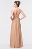 ColsBM Gwen Almost Apricot Elegant A-line Strapless Sleeveless Backless Floor Length Plus Size Bridesmaid Dresses