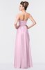 ColsBM Gwen Baby Pink Elegant A-line Strapless Sleeveless Backless Floor Length Plus Size Bridesmaid Dresses