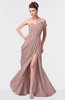 ColsBM Gwen Blush Pink Elegant A-line Strapless Sleeveless Backless Floor Length Plus Size Bridesmaid Dresses