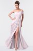 ColsBM Gwen Blush Elegant A-line Strapless Sleeveless Backless Floor Length Plus Size Bridesmaid Dresses