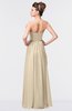 ColsBM Gwen Champagne Elegant A-line Strapless Sleeveless Backless Floor Length Plus Size Bridesmaid Dresses