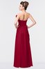 ColsBM Gwen Dark Red Elegant A-line Strapless Sleeveless Backless Floor Length Plus Size Bridesmaid Dresses