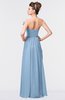 ColsBM Gwen Dusty Blue Elegant A-line Strapless Sleeveless Backless Floor Length Plus Size Bridesmaid Dresses