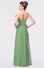 ColsBM Gwen Fair Green Elegant A-line Strapless Sleeveless Backless Floor Length Plus Size Bridesmaid Dresses