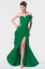 ColsBM Gwen Green Elegant A-line Strapless Sleeveless Backless Floor Length Plus Size Bridesmaid Dresses