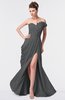 ColsBM Gwen Grey Elegant A-line Strapless Sleeveless Backless Floor Length Plus Size Bridesmaid Dresses
