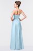 ColsBM Gwen Ice Blue Elegant A-line Strapless Sleeveless Backless Floor Length Plus Size Bridesmaid Dresses