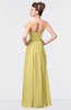 ColsBM Gwen Misted Yellow Elegant A-line Strapless Sleeveless Backless Floor Length Plus Size Bridesmaid Dresses